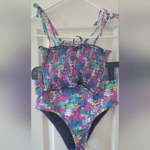 Colorful Floral BEACHJOY Two-Piece Swimsuit